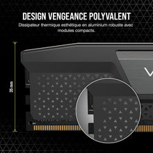 CORSAIR Vengeance DDR5 RAM 32Go (2x16Go) Jusqu'à 6000MHz CL30 Intel XMP 3.0 Mémoire pour Ordinateur de Bureau - Noir (CMK32GX5M2B6000C30)