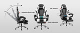 GTPLAYER Gaming Chair — Massage, Footrest, Lumbar Support