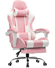 GTPLAYER Office Chair Gaming chair Massage Gaming armchair Ergonomic Gamer chair Footrest, Head Support Massage Lin Pillow,