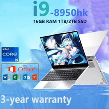 Portable Notebook Windows 11 Pro 14.1 inch  Laptop Computer HD Screen Intel Core i9 8950HK 16GB RAM 1TB 2TB SSD  laptops PC