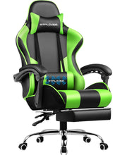 GTPLAYER Office Chair Gaming chair Massage Gaming armchair Ergonomic Gamer chair Footrest, Head Support Massage Lin Pillow,