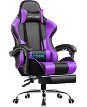GTPLAYER Office Chair Gaming chair Massage Gaming armchair Ergonomic Gamer chair Footrest, Head Support Massage Lin Pillow,