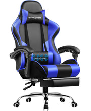GTPLAYER Office Chair Gaming chair Massage Gaming armchair Ergonomic Gamer chair Footrest, Head Support Massage Lin Pillow,