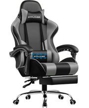 GTPLAYER Office Chair Gaming chair Massage Gaming armchair Ergonomic Gamer chair Footrest, Head Support Massage Lin Pillow,