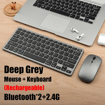 Wireless Keyboard Bluetooth 5.0&2.4G Mini Multimedia teclado bluetooth For Laptop PC TV iPad Macbook Android iPad keyboard