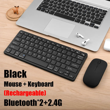 Wireless Keyboard Bluetooth 5.0&2.4G Mini Multimedia teclado bluetooth For Laptop PC TV iPad Macbook Android iPad keyboard