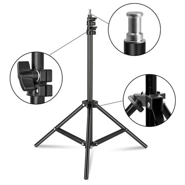 SH 3Pcs Soft Box With LED Blub Professional Photo Studio Softbox Lights Lighting Kit Accessories Equipment Tripod Stand