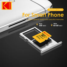 Original Kodak U3 A1 V30 MicroSD 128GB 32GB 64GB 256GB Class 10 Cards 32 64 128 256 GB Video Phone Memory Card