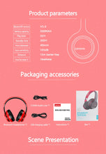 Lenovo HD200 Bluetooth Earphones Over-ear Foldable Computer Wireless Headphones Noise Cancellation HIFI Stereo Gaming Headset