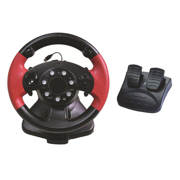 Gaming Racing Steering Wheel for PS4 PS3 PS2  D-INPUT X-INPUT Mode Driving Racing Wheel and Floor Pedals Real Force Feedback