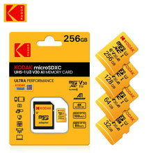 Original Kodak U3 A1 V30 MicroSD 128GB 32GB 64GB 256GB Class 10 Cards 32 64 128 256 GB Video Phone Memory Card