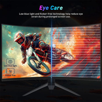 KTC H32S17F 32 inch Curved Gaming Monitor 1920*1080 HVA Panel 240Hz Refresh Rate 125% sRGB, 3500:1 Contrast Ratio, Adaptive Sync