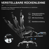 GTPLAYER Gaming Chair — Massage, Footrest, Lumbar Support