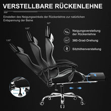 GTPLAYER Office Chair Gaming chair Massage Gaming armchair Ergonomic Gamer chair Footrest, Head Support Massage Lin Pillow,