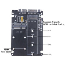 MSATA Solid State SSD Hard Drive NGFF To SATA3 External Hard Drive Enclosure M.2 Sata Protocol To Adapter Dual Purpose