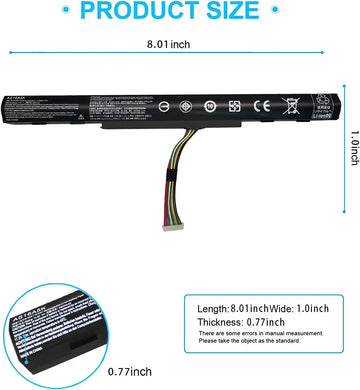 AS16A5K AS16A8K 4ICR19/66 Battery for Acer Aspire E15 E5-575 N16Q2 E5-576G E5-575G E5-475 F5-573 E5-575-52JF E5-575-33BM