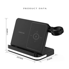 Wireless Charger Stand For iPhone 15 14 Samsung S23 S22 Ultra Fold Z Flip Galaxy Watch Active Buds Fast Charging Station Holder