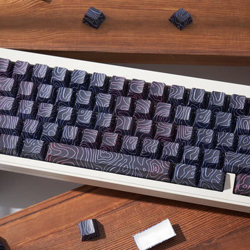 GMK keycaps Canyon Black keycaps 142 Key PBT keycaps Dye Sublimation Cherry profile For Mechanical Keyboard Key Cap