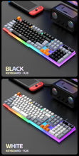 Clavier et clavier simples souris RAIKU T26 clavier lumineux à trois tons souris filaire mécanique tactile souris de jeu ensemble de clavier