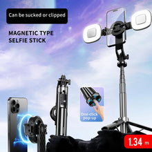 P135MAX Magnetic Selfie Stick Tripod with Wireless Remote Extendable Cell Phone Tripod Stand Compatible with MagSafe IPhone