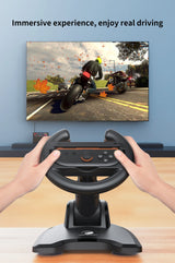 HONCAM support de roue de course universel pour Switch & Switch2 Joycon contrôleur de roue de jeu avec base à ventouse sécurisée pour accès NS2