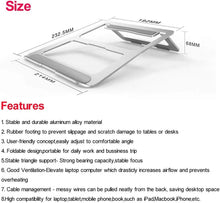 Laptop Tablet Stand Universal Adjustable Aluminium Alloy Foldable Stand Desktop Holder For Macbook 10''-15.6'' Laptop Notbebook