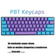 61 Key Set PBT Keycaps Ansi 60% Computer Gamer Mechanical Keyboard Cap Backlight OEM Miami DOLCH GK61 SK61 Anne pro 2 RK61 K617