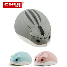 CHUYI New Wireless Mouse Cute Hamster Design Mause 2.4G 1200 DPI Portable Computer Mice Gaming Gifts For Computer Laptop PC