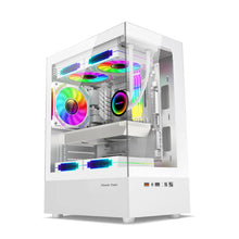 Power Train Illusionary Realm Computer Case M-ATX/ITX Seaview Room Side Transparent Desktop Chassis Support 240 Water Cooler