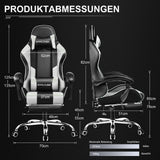 GTPLAYER Gaming Chair — Massage, Footrest, Lumbar Support