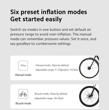 Xiaomi Mijia Air Pump 2 pour vélos et balles, préinitialisation numérique de la pression des pneus + arrêt automatique de charge, charge rapide de type C