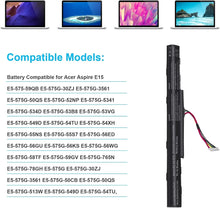 AS16A5K AS16A8K 4ICR19/66 Battery for Acer Aspire E15 E5-575 N16Q2 E5-576G E5-575G E5-475 F5-573 E5-575-52JF E5-575-33BM