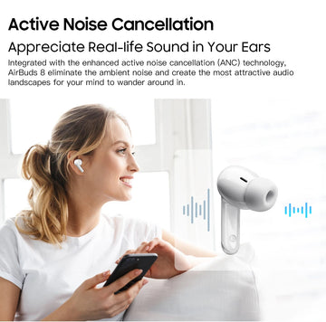 Blackview AirBuds 8 Bluetooth 5.3 Headset TWS Wireless Earphones Touch Control Headphone With Microphone Heasets