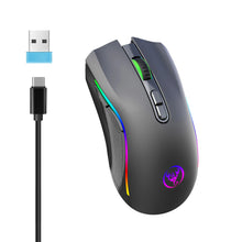 HXSJ T69 ergonomics Portable Cordless 2.4G Rgb Wireless gaming Mouse Laptop Computer Wireless Mouse for game pc