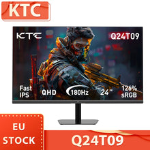 KTC Q24T09 Gaming Monitor, 24-inch 2560*1440 16:9 Fast IPS Screen, 180Hz Refresh Rate, FreeSync & G-Sync, 126% sRGB, HDR Support