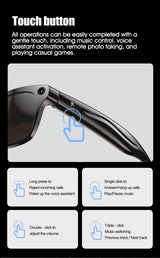 Xiaomi 4K HD AI lunettes intelligentes 800w Pixel caméra multifonctionnelle Bluetooth appel Assistant vocal lecteur de musique traduction intelligente ﻿