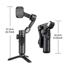 AOCHUAN Smart XE 3-Axis Handheld Gimbal Stabilizer for Smartphone with Fill Light for iPhone Android Face Tracking Tiktok Vlog