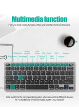 Bluetooth 5.0 & 2.4G Wireless Keyboard and Mouse Combo Mini Multimedia Keyboard Mouse Set For Laptop PC TV iPad Macbook Android