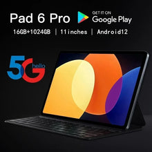 2024 NEW Mi Pad 6 Pro Android Tablet PC Android 12 11 Inch 16GB 1T 5G Dual SIM Phone Call GPS Bluetooth WiFi Google Tablette PC