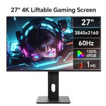 Anmite 27" IPS 4K Monitor Ps4 LCD Computer Game High color gamut screen suitable for graphic designers