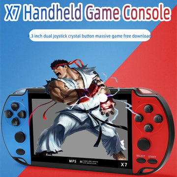 GAMINJA X7 4.3inch Handheld Game Console IPS Screen Video Game Player HD Game Console Built-in 10000 Games For GBA GBC NES GBC