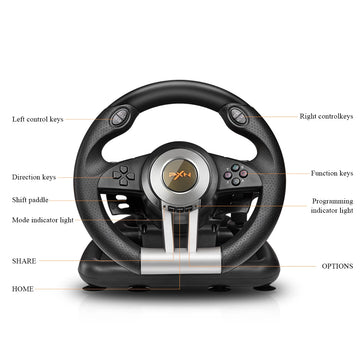 PXN V3II Gaming Steering Wheel Pedal Vibration Racing Game Controller for Xbox One for PC for PS3 PS4 for N-switch