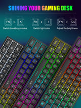 MageGee Mini 60% Compact Gaming Keyboard — RGB, 61 Keys