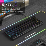 MageGee Mini 60% Compact Gaming Keyboard — RGB, 61 Keys