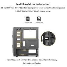 Transparent Computer Case For ATX/M-ATX/ITX Motherboard 2*SSD+HDD PC Tower 360mm Fans USB3.0 150mm CPU Fans High 300mm GPU