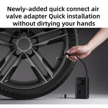 Xiaomi Mijia Air Pump 2 pour vélos et balles, préinitialisation numérique de la pression des pneus + arrêt automatique de charge, charge rapide de type C