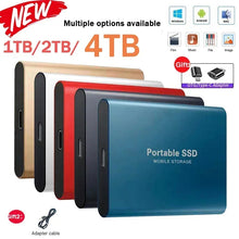 Portable SSD 1TB 2TB External Solid State Drive 4TB Original Mass Hard Drive USB3.1 High-speed Solid State Disk for PC/Laptops