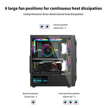 Transparent Computer Case For ATX/M-ATX/ITX Motherboard 2*SSD+HDD PC Tower 360mm Fans USB3.0 150mm CPU Fans High 300mm GPU