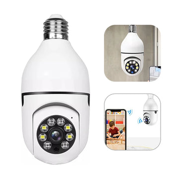 E27 Wifi Bulb Surveillance 360 Camera Night Vision Automatic Human Tracking Home Panoramic Wireless Security Protection Monitor