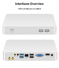 Mini PC Intel i7-4500U i5-3317U Celeron 1037U HDMI VGA Display WiFi Gigabit Ethernet 6xUSB HTPC Thin Client Windows Linux